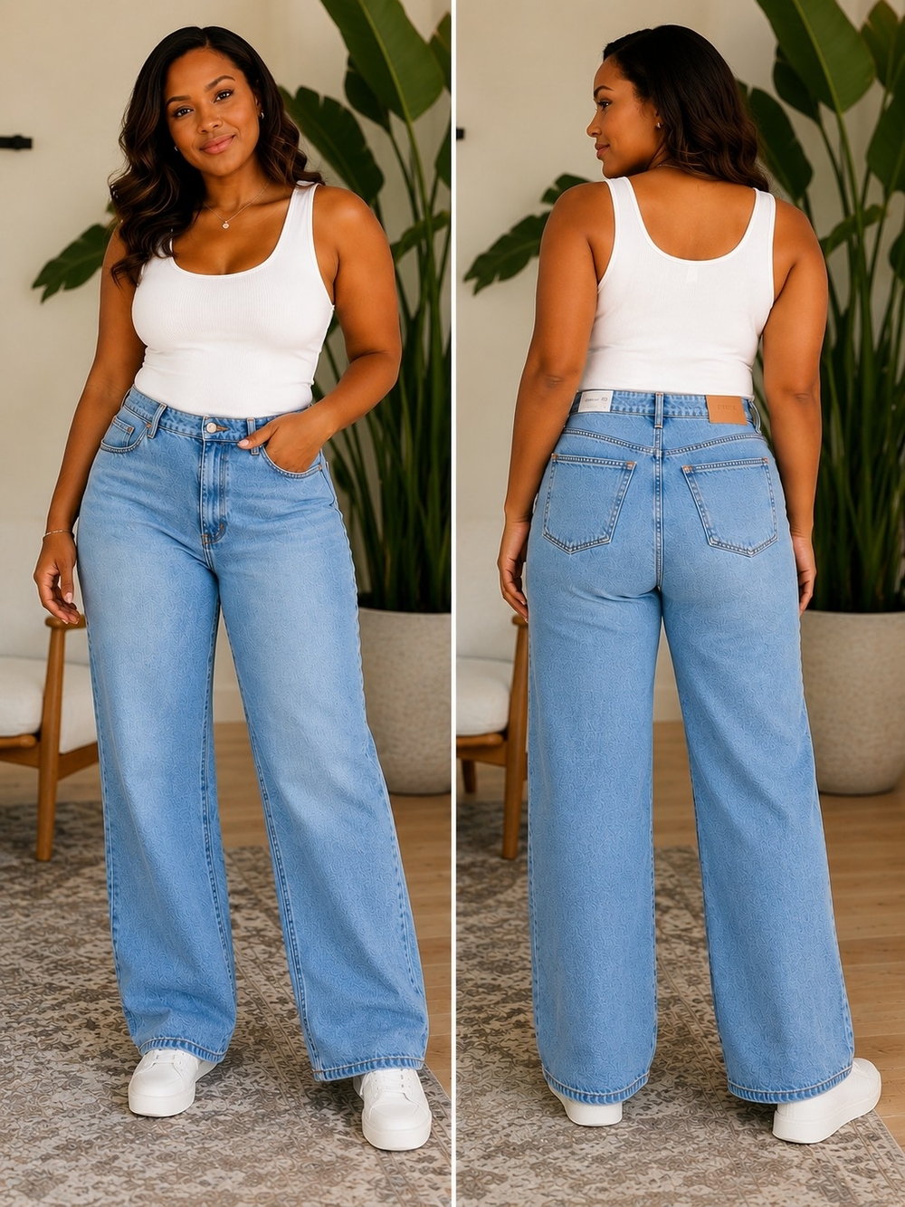 NWT PINK Victoria's Secret Straight Leg Jeans Size 16 Light Wash Denim